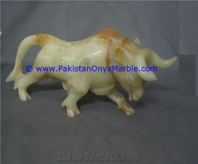 Onyx Bull Ox Hand Carved Handicrafts