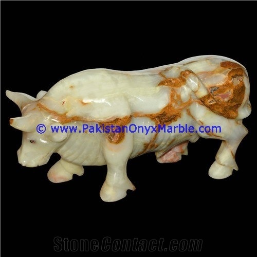 Onyx Bull Ox Hand Carved Handicrafts