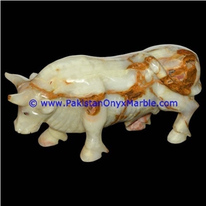 Onyx Bull Ox Hand Carved Handicrafts