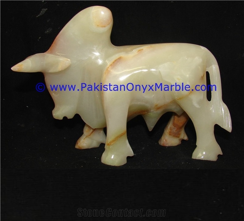 Onyx Bull Ox Hand Carved Handicrafts