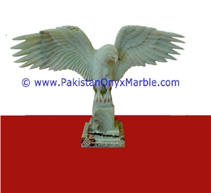 Onyx Carved Onyx Eagle Statue