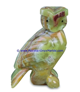 Onyx Carved Onyx Owl Statue