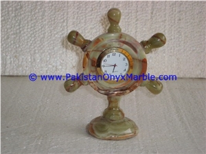 Onyx Clocks Anchor Shaped Handcarved
