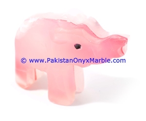 Onyx Colored Onyx Elephant Carved Handicraft