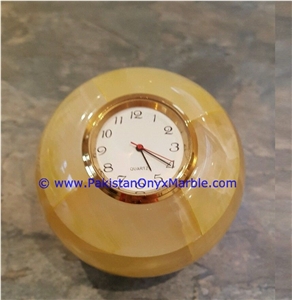 Onyx Colored Patchwork Tukri Onyx Shaped Clocks