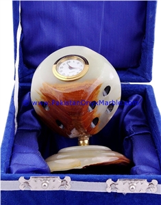 Onyx Dice Stand Shaped Clocks