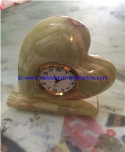 Onyx Heart Shaped Clocks
