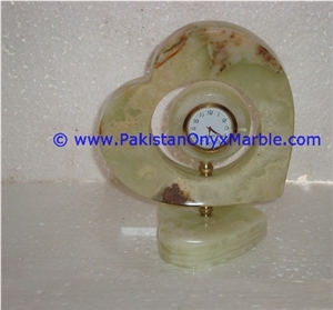 Onyx Heart Shaped Clocks