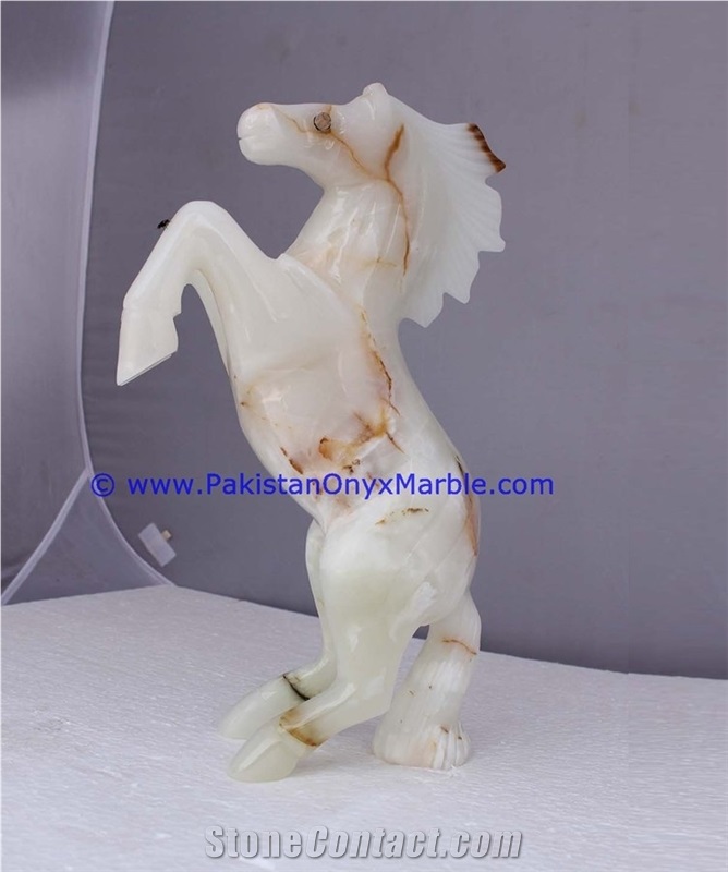 Onyx Horse Statue Figurine Sculpture