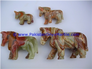 Onyx Horse Statue Figurine Sculpture