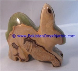 Onyx Rabbit Statue