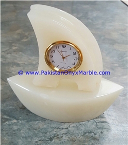 Onyx Ship Shaped Clocks
