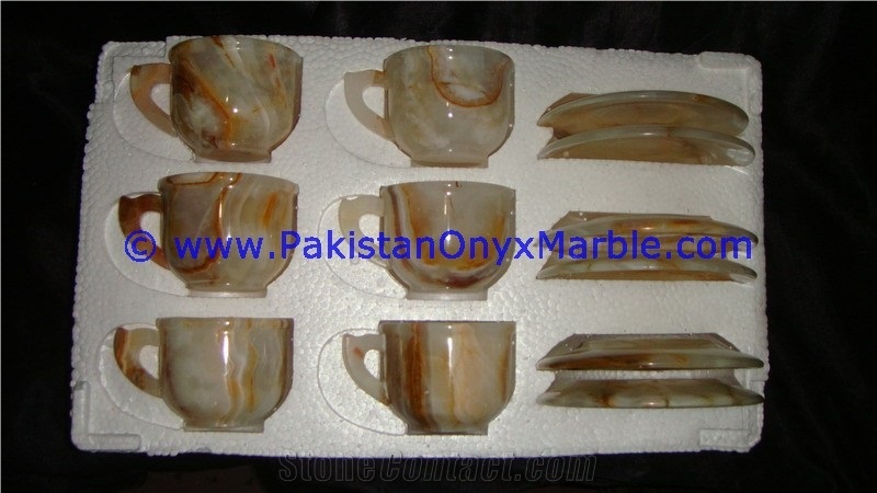 Onyx Tea Cup and Saucer Set Tea Coffee Accessories