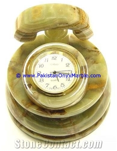 Onyx Telephone Shaped Clocks Onyx Telephone Shaped Clocks