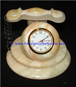 Onyx Telephone Shaped Clocks