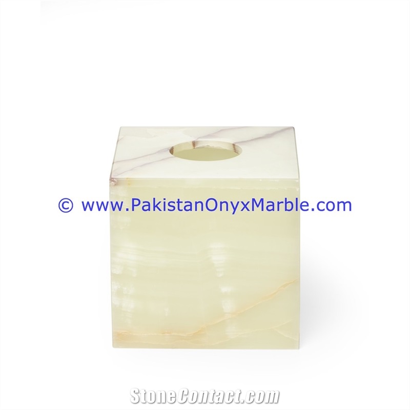 Onyx Tissue Box Cover
