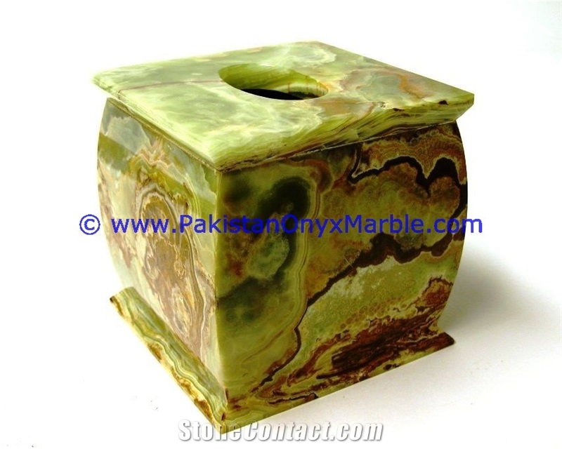 Onyx Tissue Box Cover