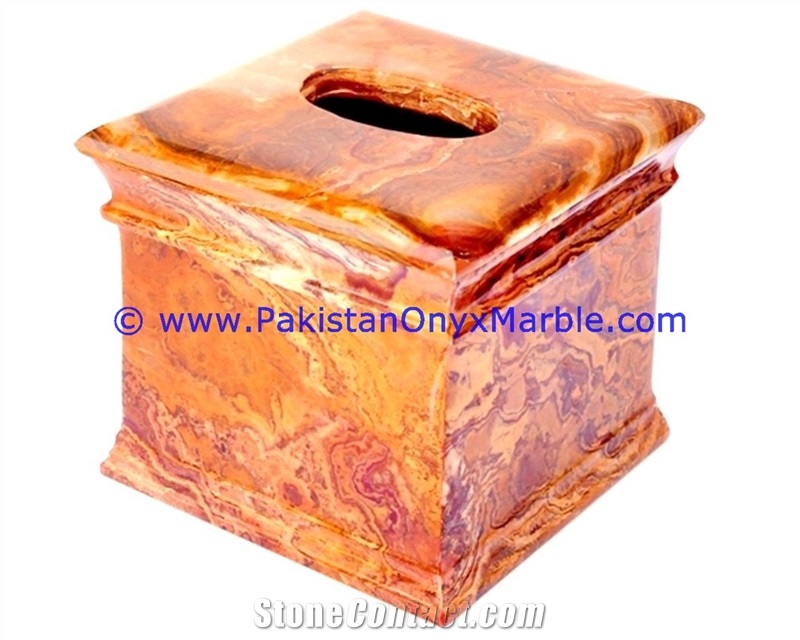 Onyx Tissue Box Cover