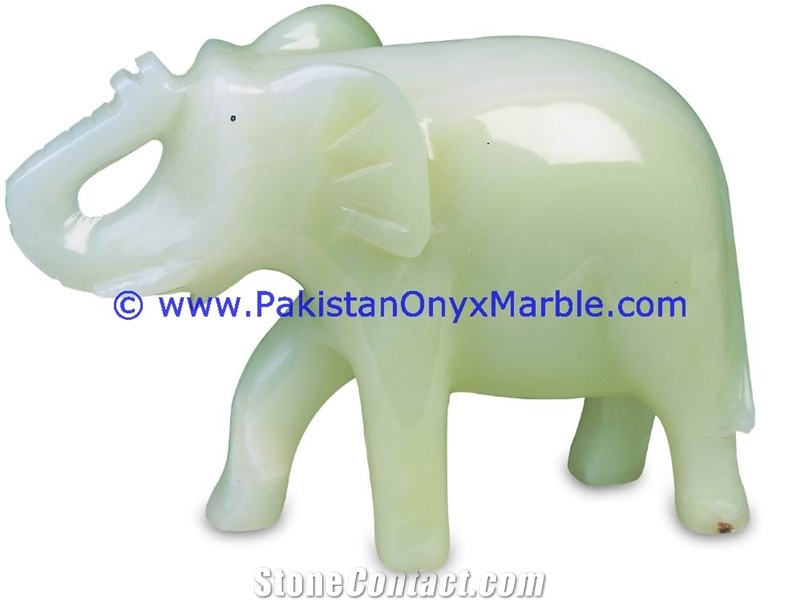 Onyx White Onyx Elephant Artifacts