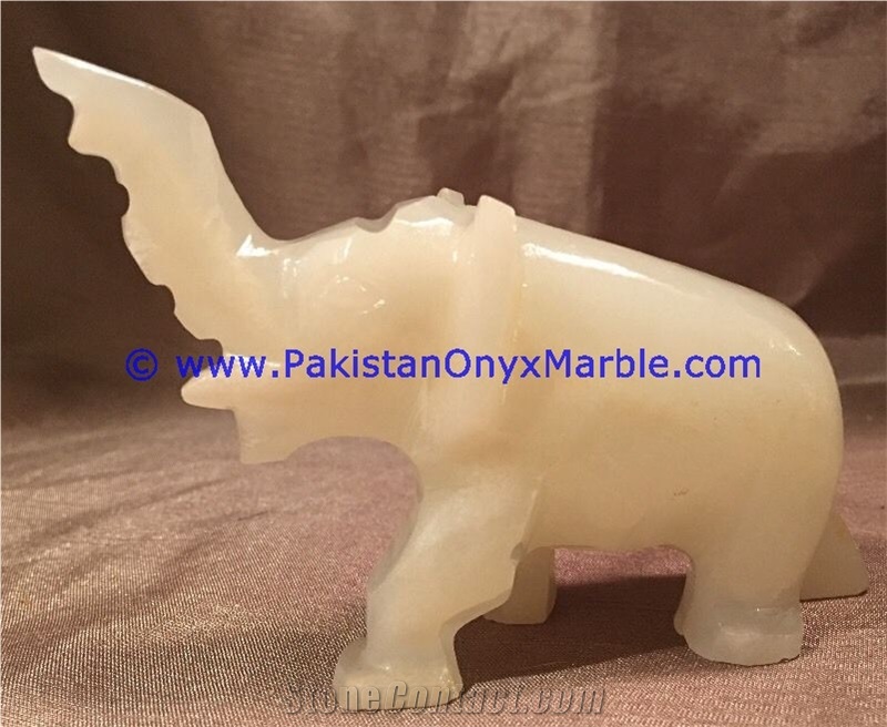 Onyx White Onyx Elephant Artifacts