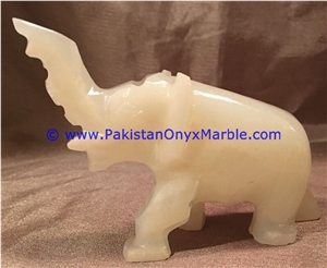 Onyx White Onyx Elephant Artifacts