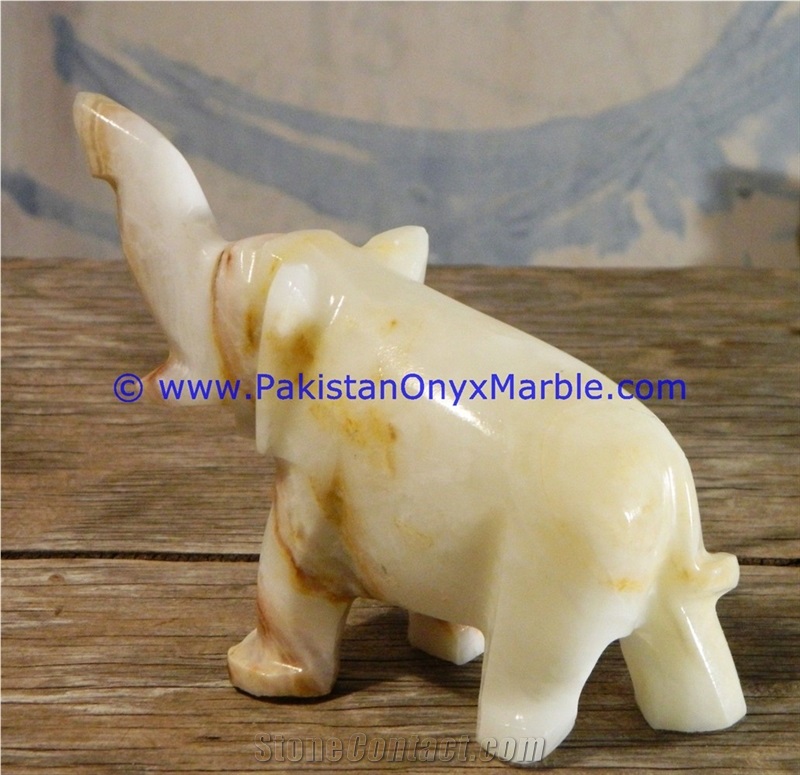 Onyx White Onyx Elephant Artifacts