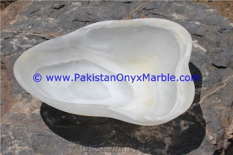 Rough Edge Irregular Shape Onyx Bowls