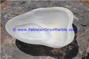 Rough Edge Irregular Shape Onyx Bowls