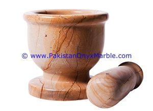 Teak Wood Marble Mortar Pestle Teakwood Burmateak