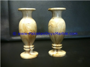 Teak Wood Marble Vases Burmateak Marble