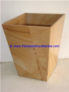 Teak Wood Marble Waste Baskets Dustbin Trash Teak Wood Marble Waste Baskets Dustbin Trash