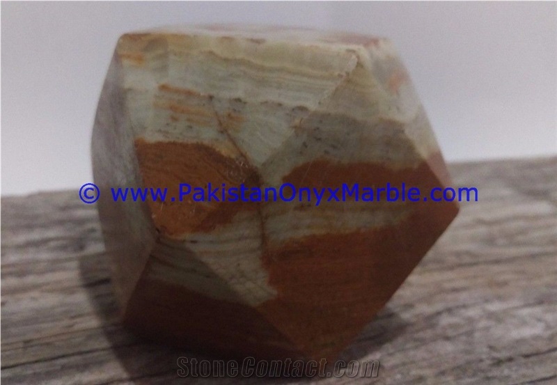 Volcano Onyx Bookends Geometry Shape Diamond