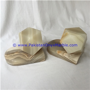 Volcano Onyx Bookends Geometry Shape Diamond