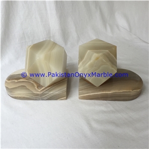 Volcano Onyx Bookends Geometry Shape Diamond