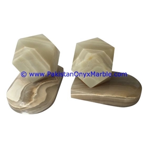 Volcano Onyx Bookends Geometry Shape Diamond