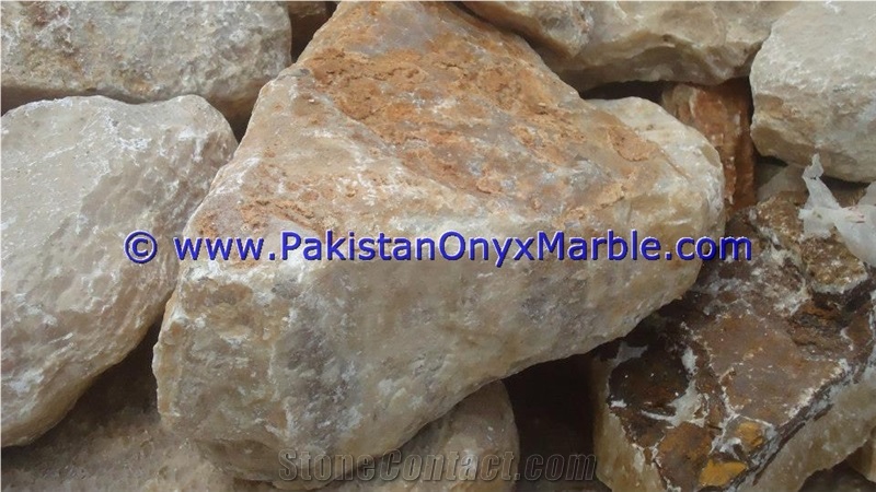 White Calcite Rough Natural