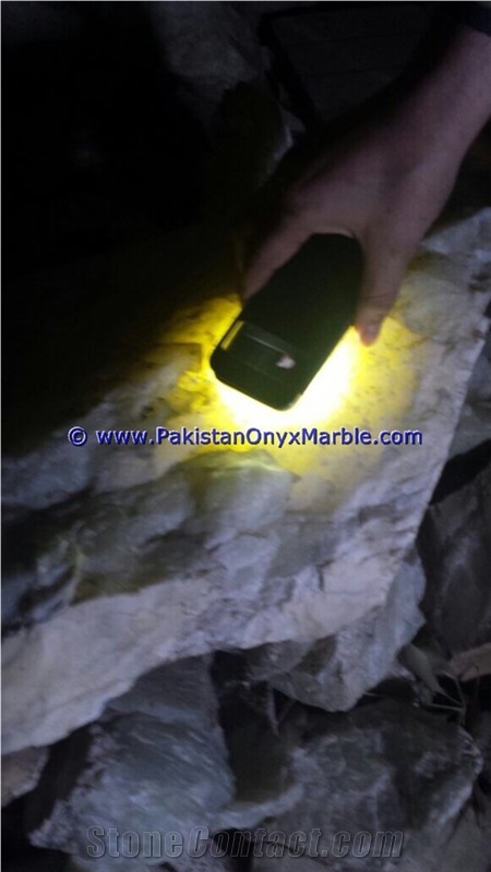 White Calcite Rough Natural
