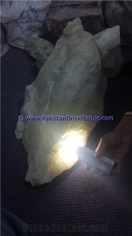 White Calcite Rough Natural