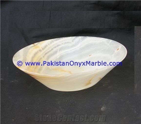 White Onyx Bowls