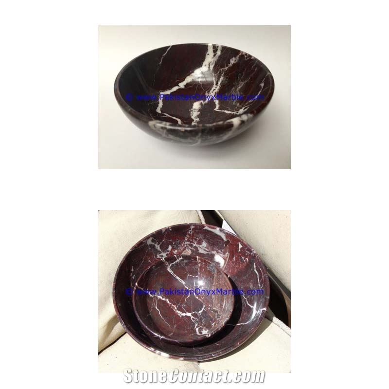 Zebra Red Marble Fruit Bowls Dish Cake