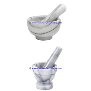 Ziarat White Marble Mortar Pestle Ziarat Carrara White