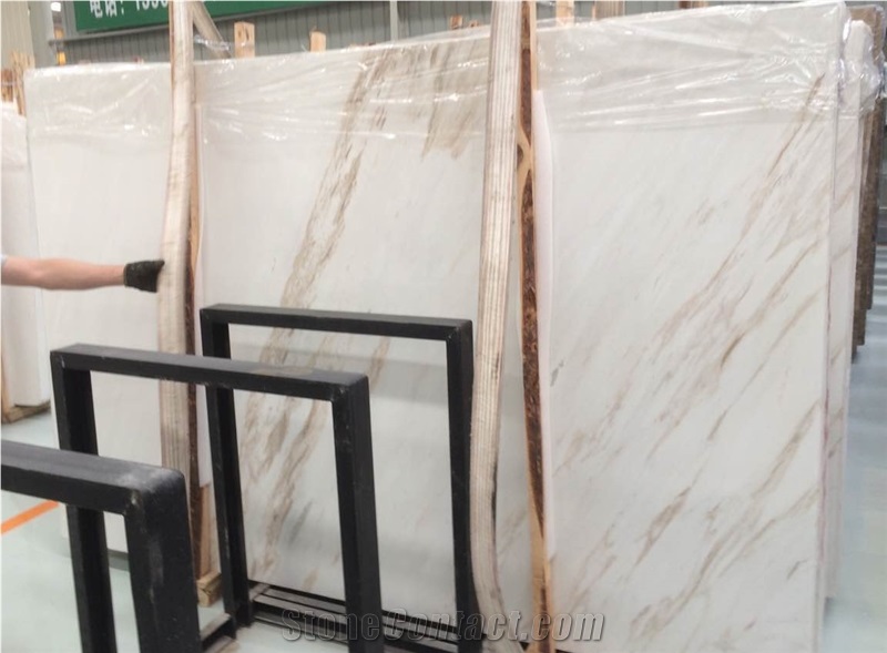 White Marble Flooring &Walling,Ariston Marble Slab