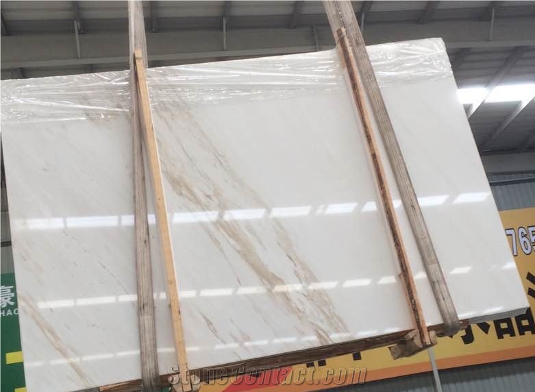 White Marble Flooring &Walling,Ariston Marble Slab