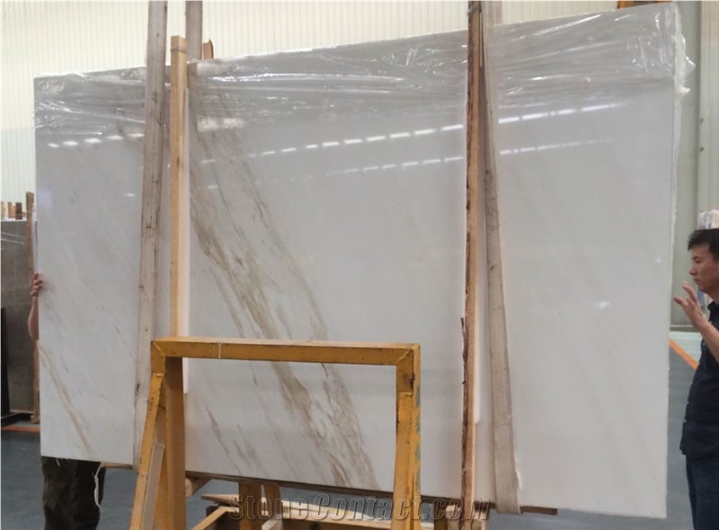 White Marble Flooring &Walling,Ariston Marble Slab