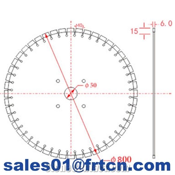31.5inch 800wd Granite Saw Blade Disc Cut Stone