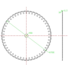 Marble 700 Diamond Saw Blade Disc Cutter Stone