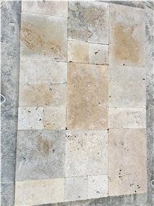 French Pattern Travertine Set