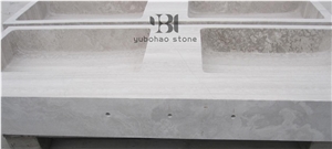Bianco Carrara Marble Wash Sink White Square Basin