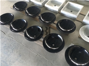 Black Round Wash Basin Bathroom Sink Oval Basins