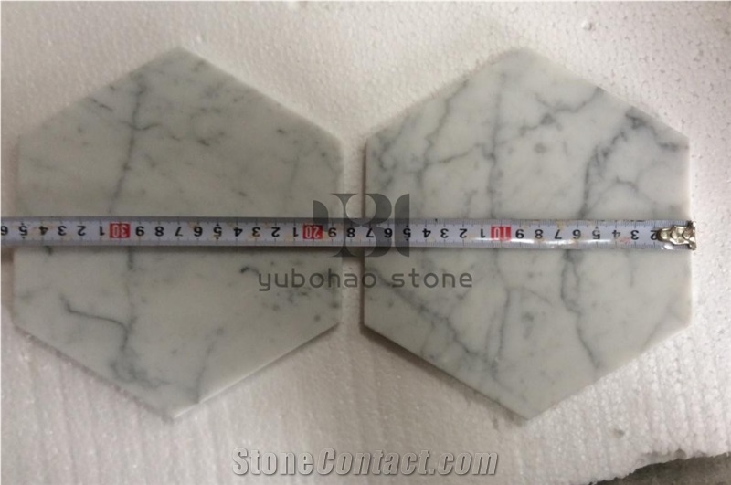 Carrara White Marble Soap Dishes Bath Accessories
